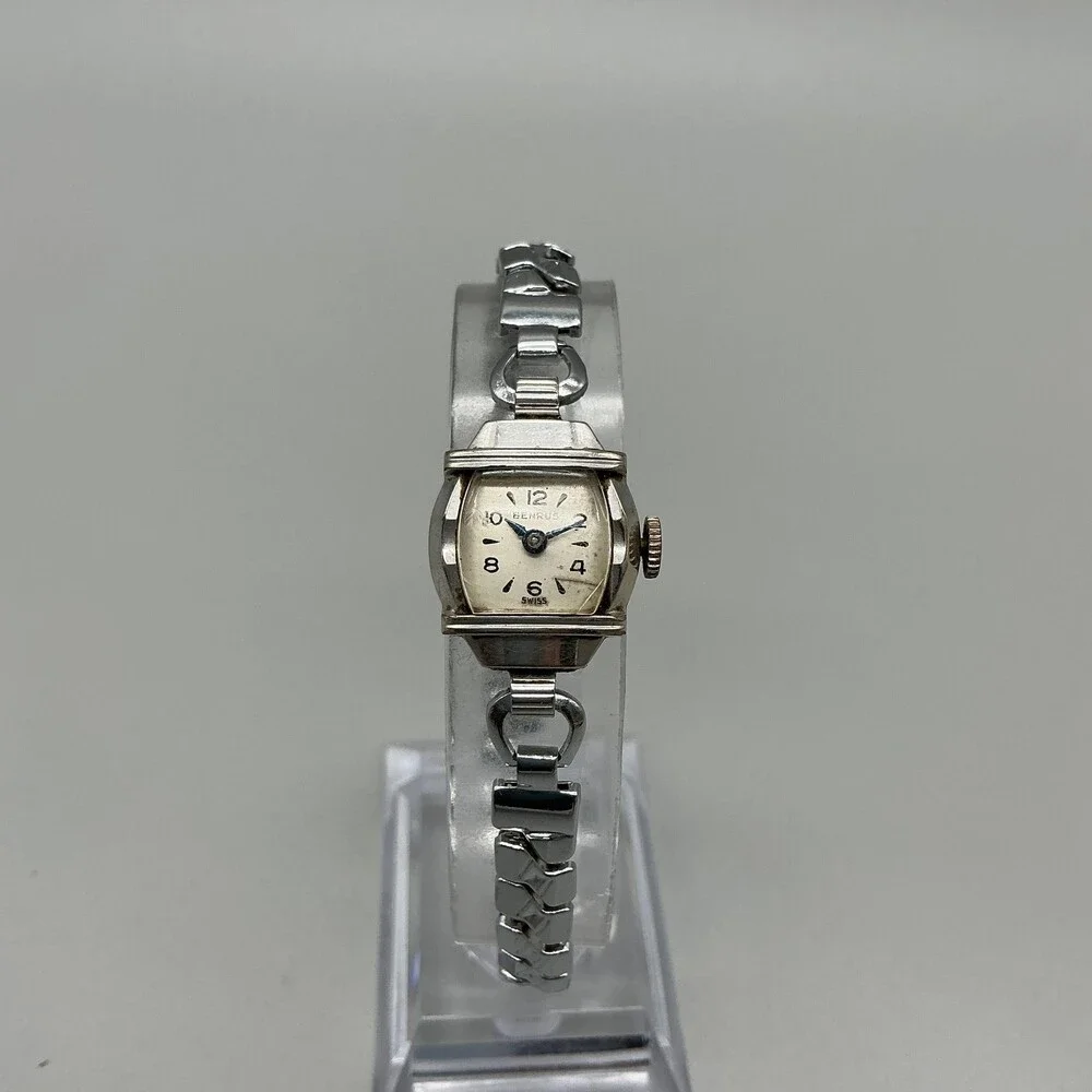 Vintage Benrus Womens Watch 16mm Cream Dial 10k RGP Manual Wind